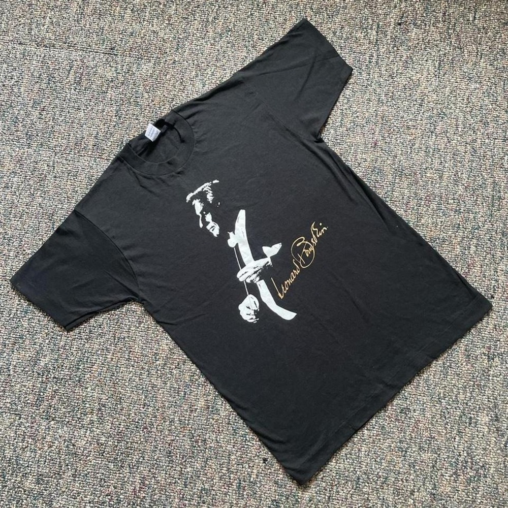Vintage Single Stitch - Made in‎ USA Leonard Bernstein Signature Tee